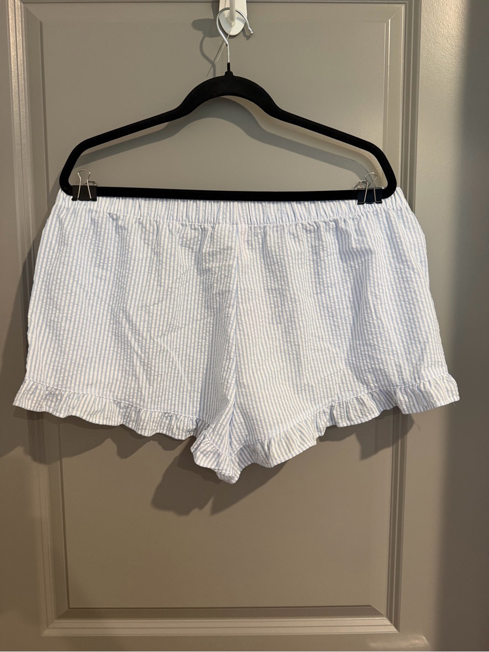 Women's Light Blue Striped Set - Picture 6 of 7